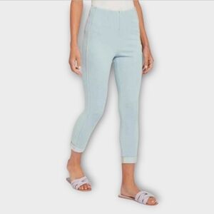 NWT Lysse Venice Cuff Cropped Blue Tint Leggings ~Small